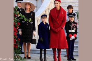 Princess Stephanie, Louis Ducruet, and Camille Gottlieb were also present With Princess Charlene at The Circus Parade.