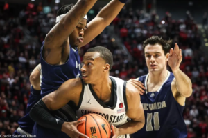 Reno Showdown Set by Aztecs' Hot 3-Point Shooting