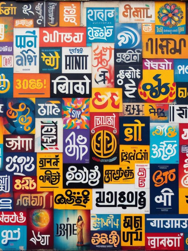 The diversity in Indian languages