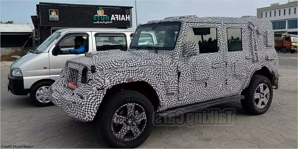 Mahindra 5 door Thar Pictures: Front and Back View