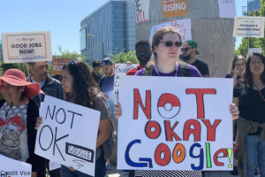 A team that went on strike against Google had their contract cancelled by Google.