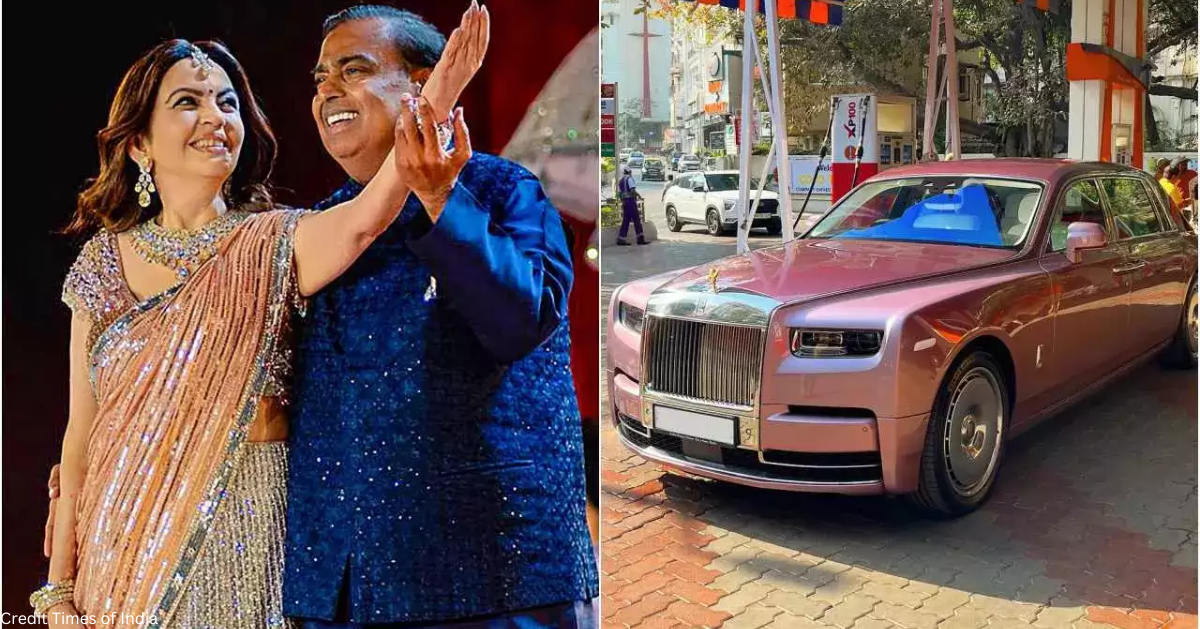 At more than Rs 12 crore, Nita Ambani has a new pink Rolls-Royce Phantom VIII , specially designed for her.