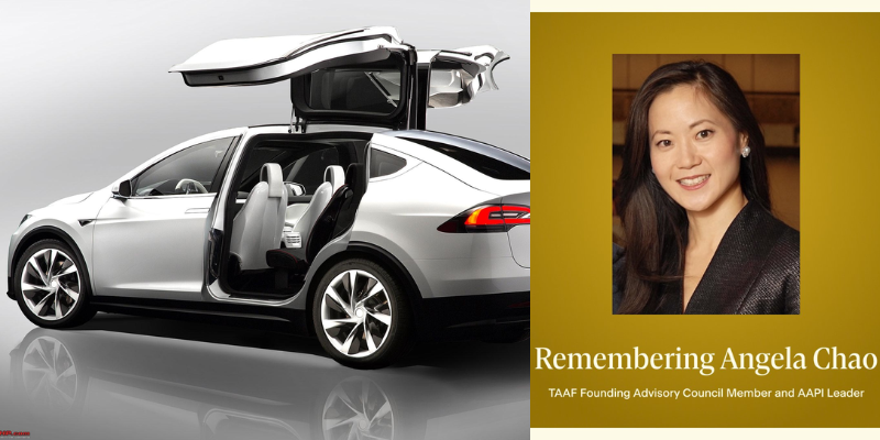 Chao accidentally killed herself by bad design of her Tesla Model X