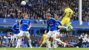 With four games left, Everton is now eight points ahead of Luton Town, who is now in eighteenth position.