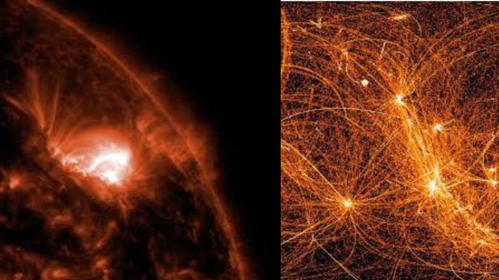 NASA Documents "Dancing Loops": Volcanic eruptions on the sun that release a potent pair of solar flares